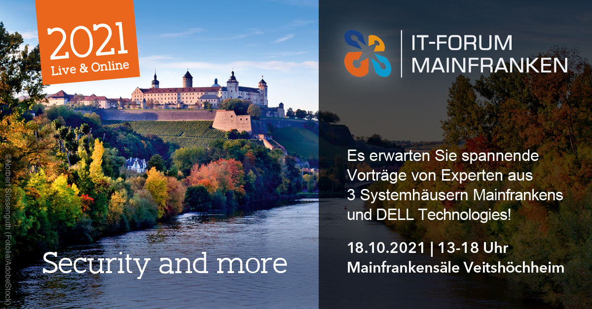 Bildtitel: Einladung zum IT-Forum Mainfranken 2021: Security and more