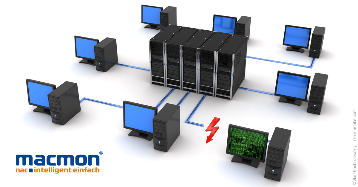 Netzwerkzugangskontrolle mit macmon  im Rahmen der Datenschutzgrundverordnung