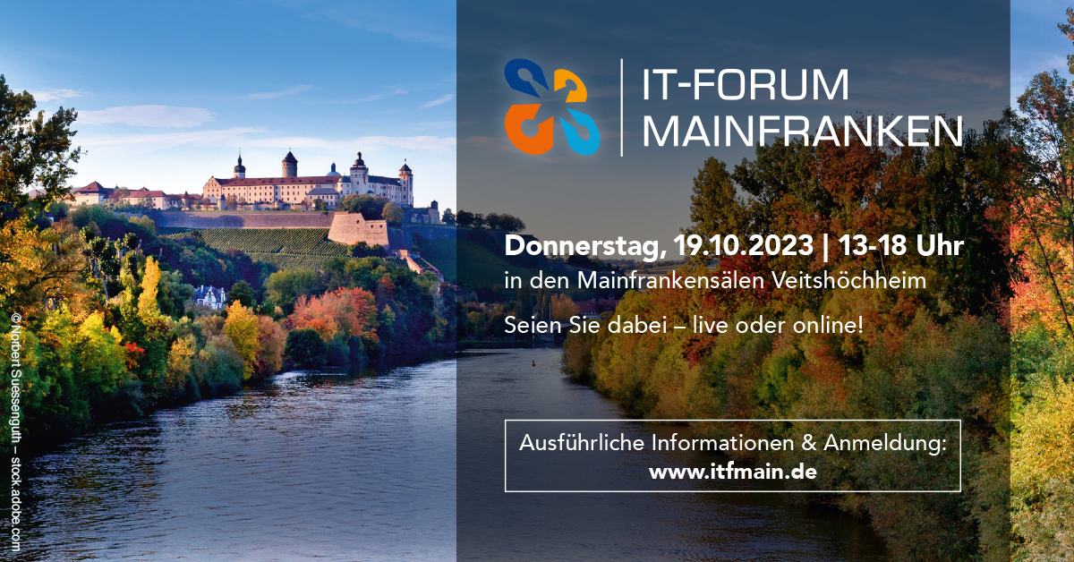 Bildtitel: IT-Forum Mainfranken 2023: Cybersecurity im Fokus