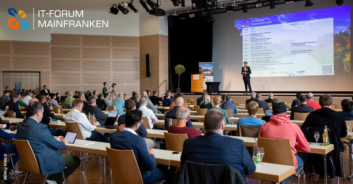 Bildtitel: IT-Forum Mainfranken 2023 – Cybersecurity im Fokus eines inspirierenden Nachmittags!